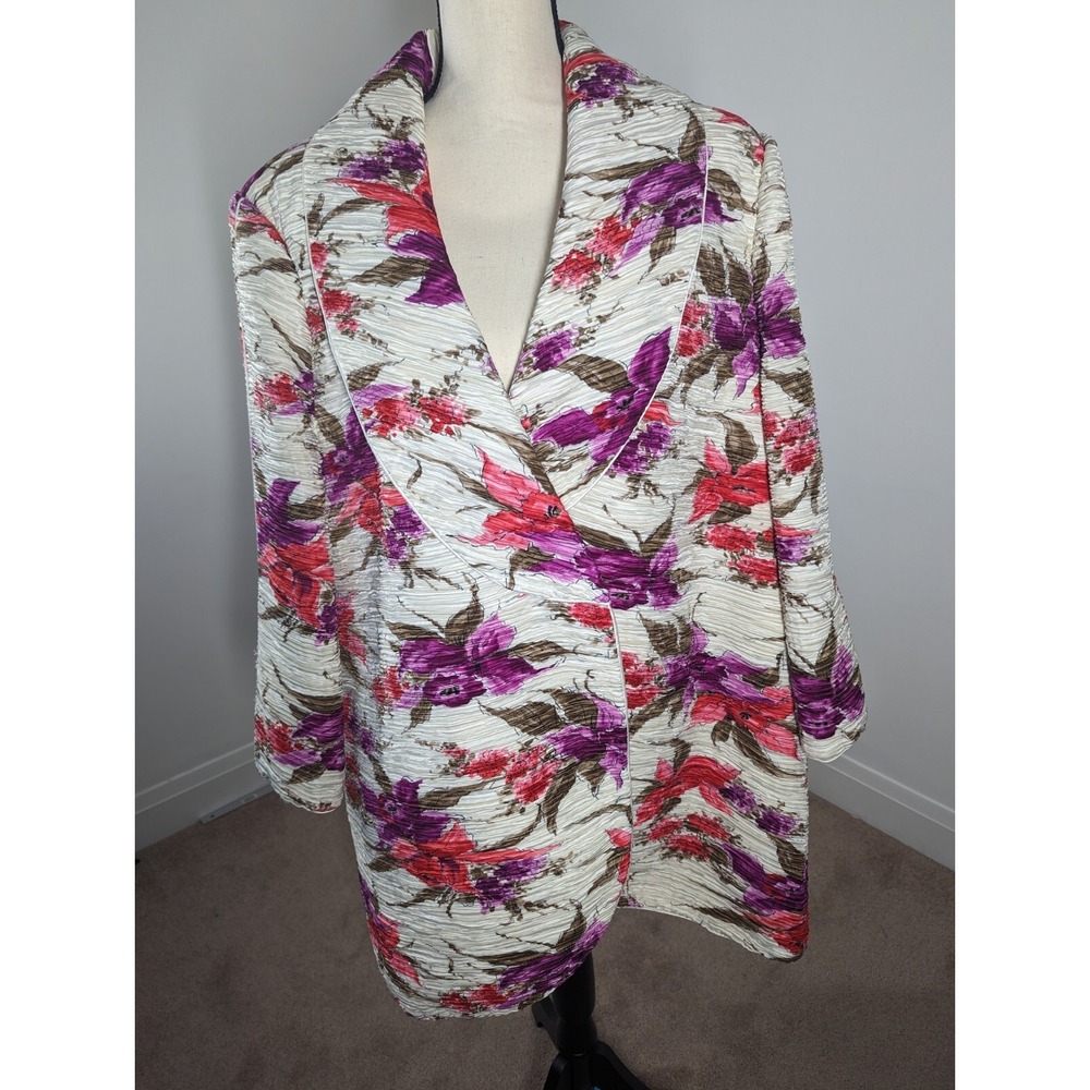 Pierre‎ Labiche Coat Women 24 Retro Floral Romantic Cottagecore Boho Jacket USA